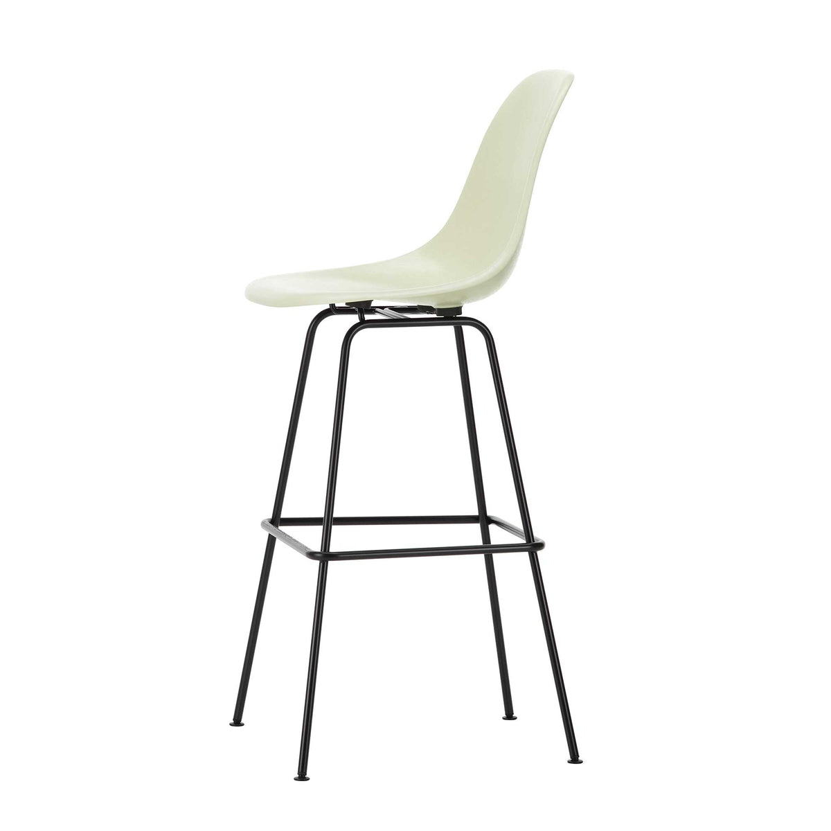 Vitra Eames Fiberglass Barstuhl hoch basic dark