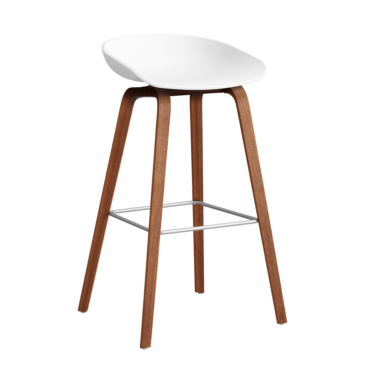 HAY About A Stool AAS 32 2.0 Barhocker hoch Walnuss lackiert