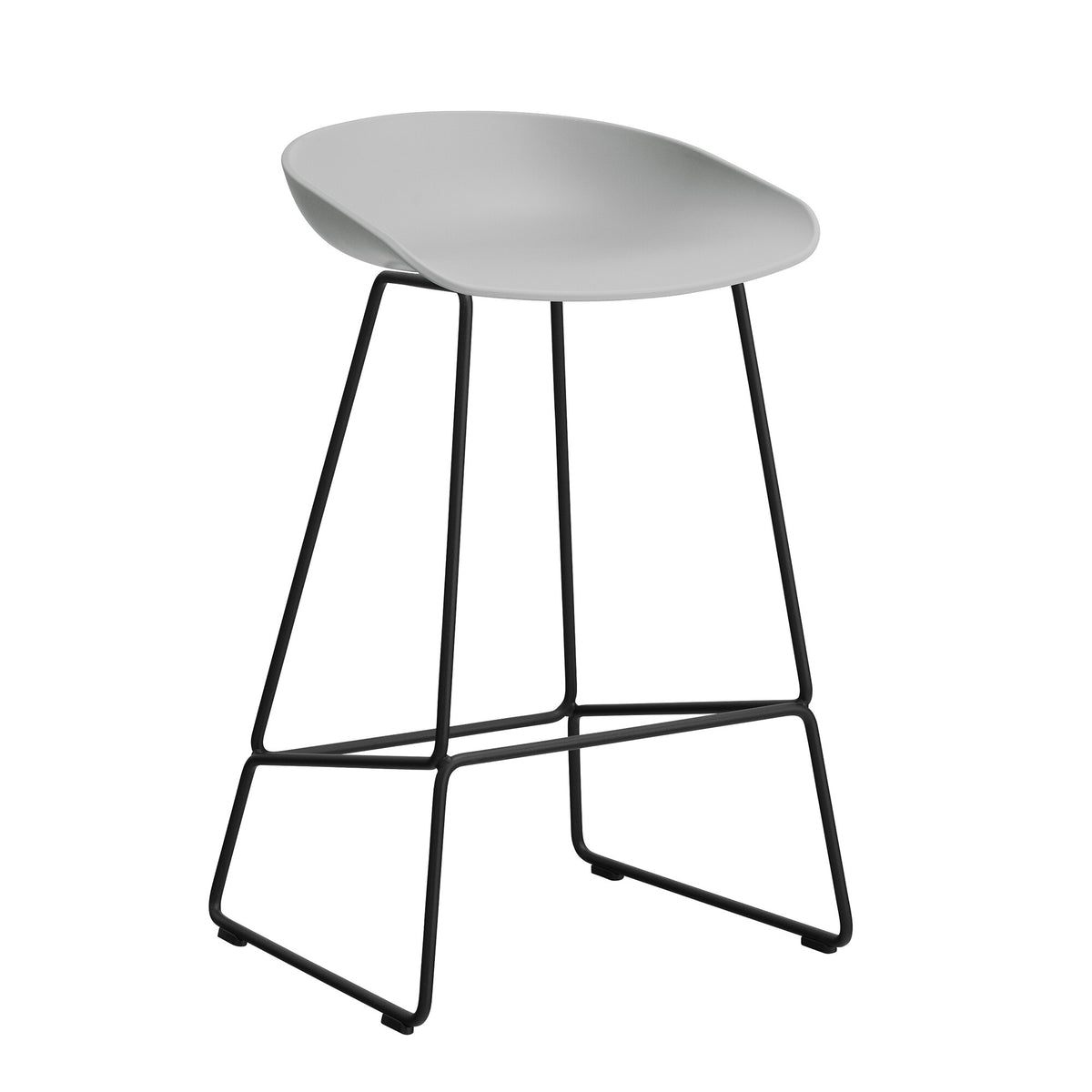 HAY About a Stool AAS 38 2.0 Barhocker niedrig Gestell schwarz