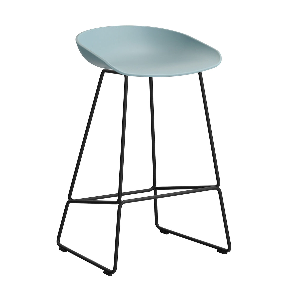 HAY About a Stool AAS 38 2.0 Barhocker niedrig Gestell schwarz