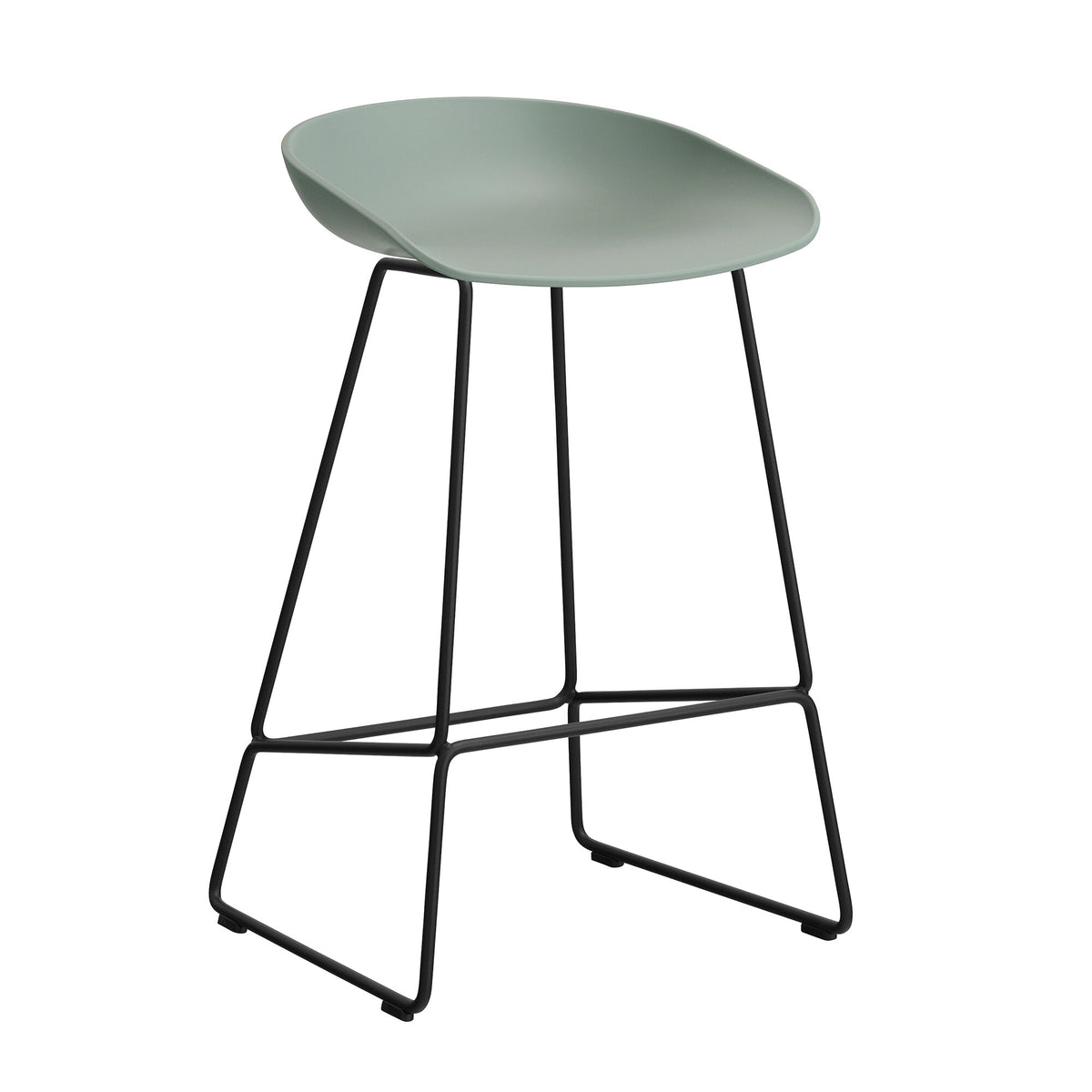 HAY About a Stool AAS 38 2.0 Barhocker niedrig Gestell schwarz