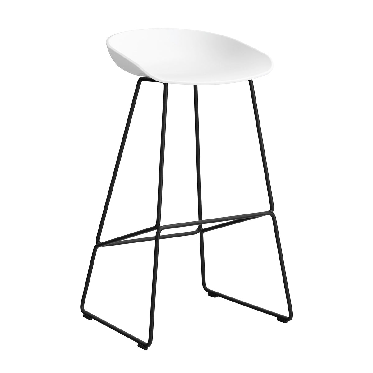 HAY About a Stool AAS 38 2.0 Barhocker hoch Gestell schwarz