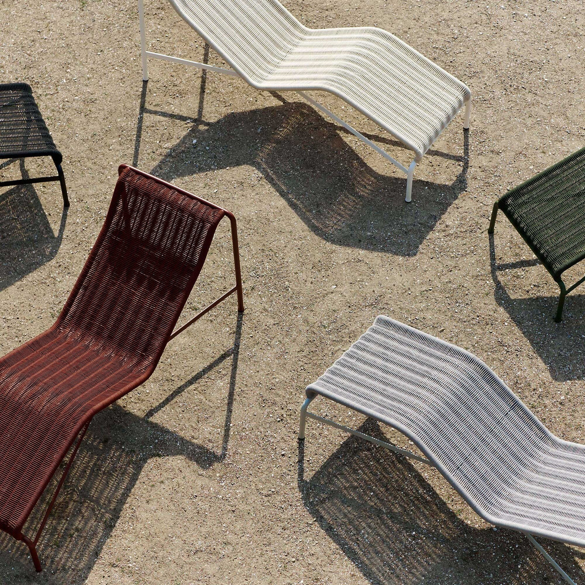 HAY Palissade Cord Chaise Longue