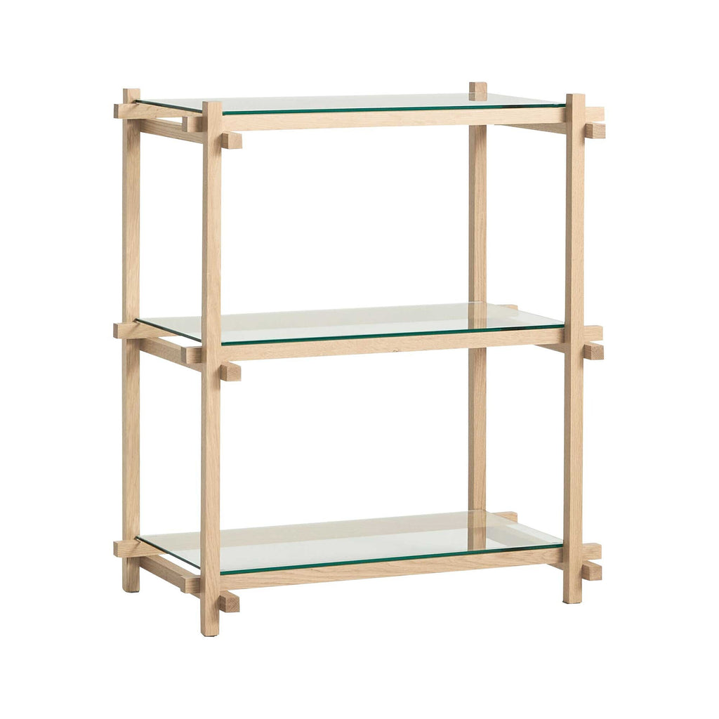 HAY Woody Column Regal Glas niedrig