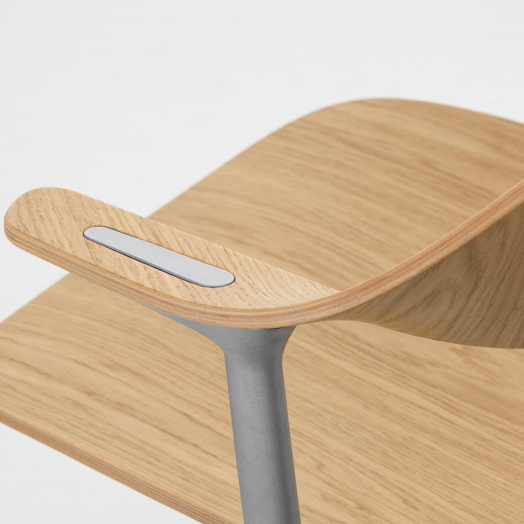 Vitra Mynt Bürostuhl Eiche Gestell Aluminium