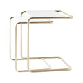 Thonet JS. THONET a personal Interpretation by Jil Sander B 97 Nordic Beistelltisch 2er Set Marmor