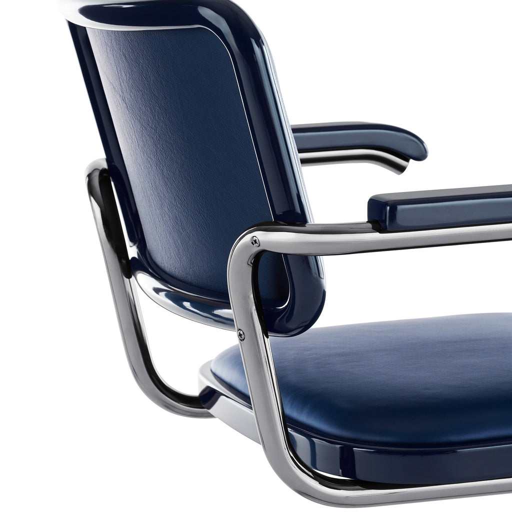 Thonet JS. THONET a personal Interpretation by Jil Sander S 64 P Serious Freischwinger Armlehnstuhl