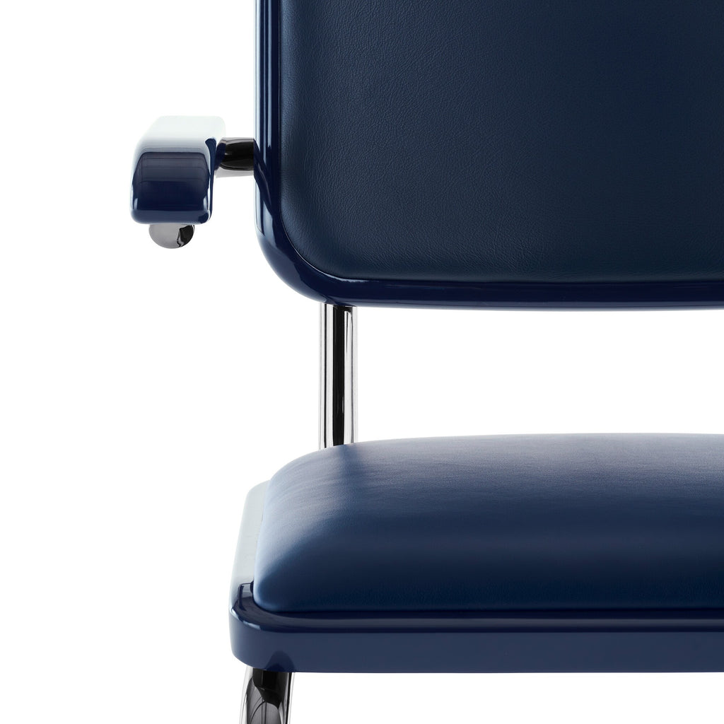 Thonet JS. THONET a personal Interpretation by Jil Sander S 64 P Serious Freischwinger Armlehnstuhl