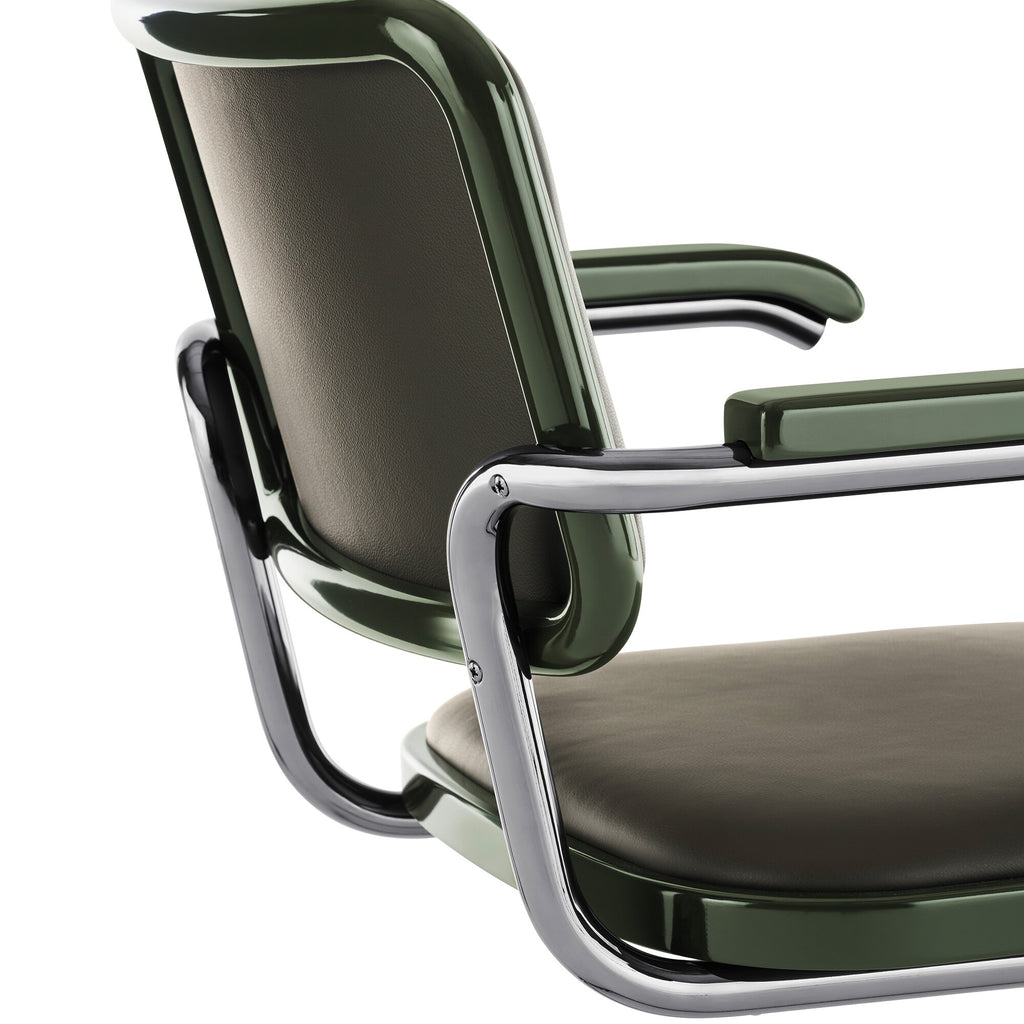 Thonet JS. THONET a personal Interpretation by Jil Sander S 64 P Serious Freischwinger Armlehnstuhl