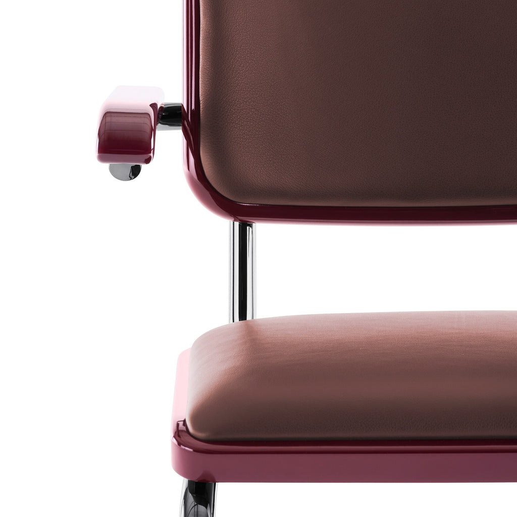 Thonet JS. THONET a personal Interpretation by Jil Sander S 64 P Serious Freischwinger Armlehnstuhl