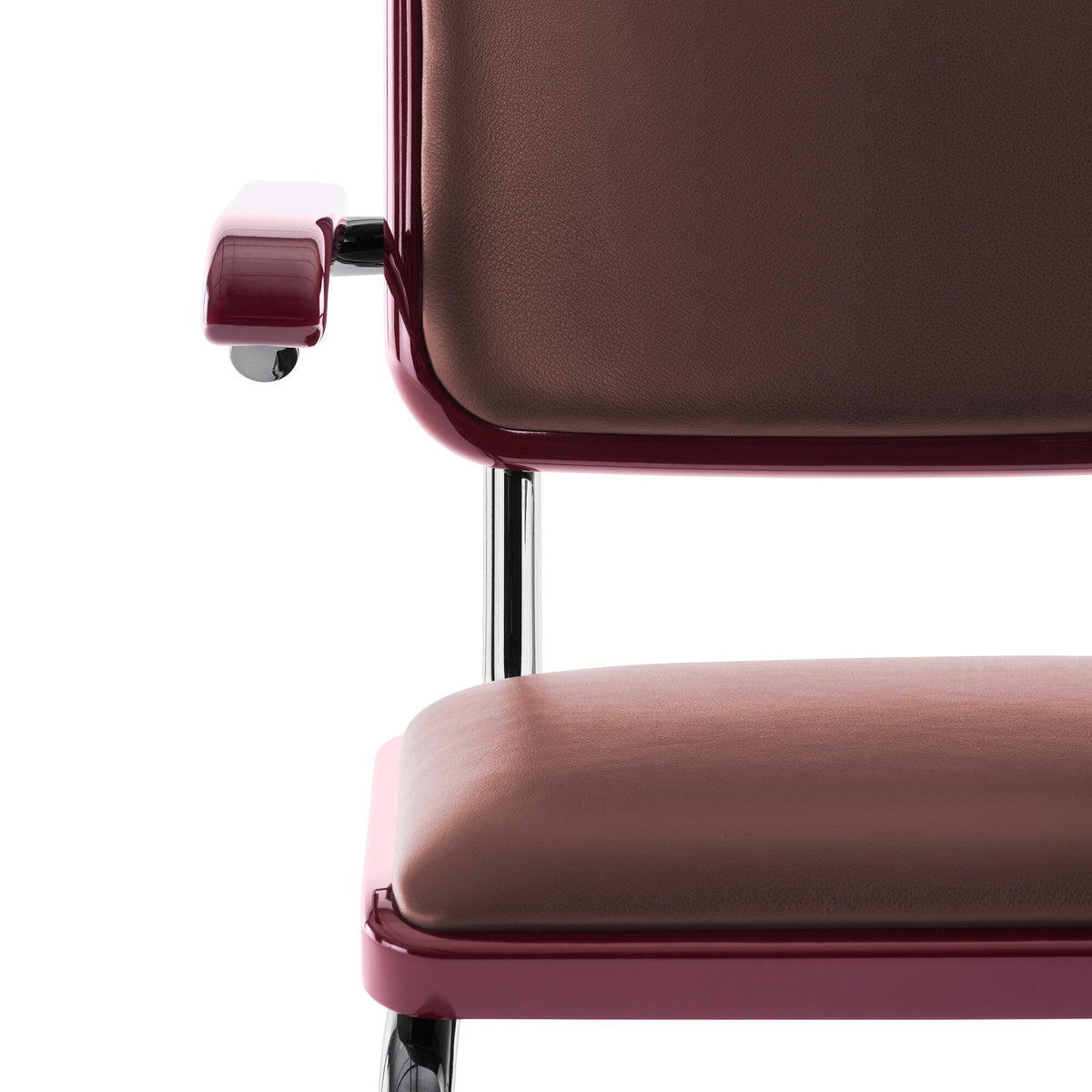 Thonet JS. THONET a personal Interpretation by Jil Sander S 64 P Serious Freischwinger Armlehnstuhl