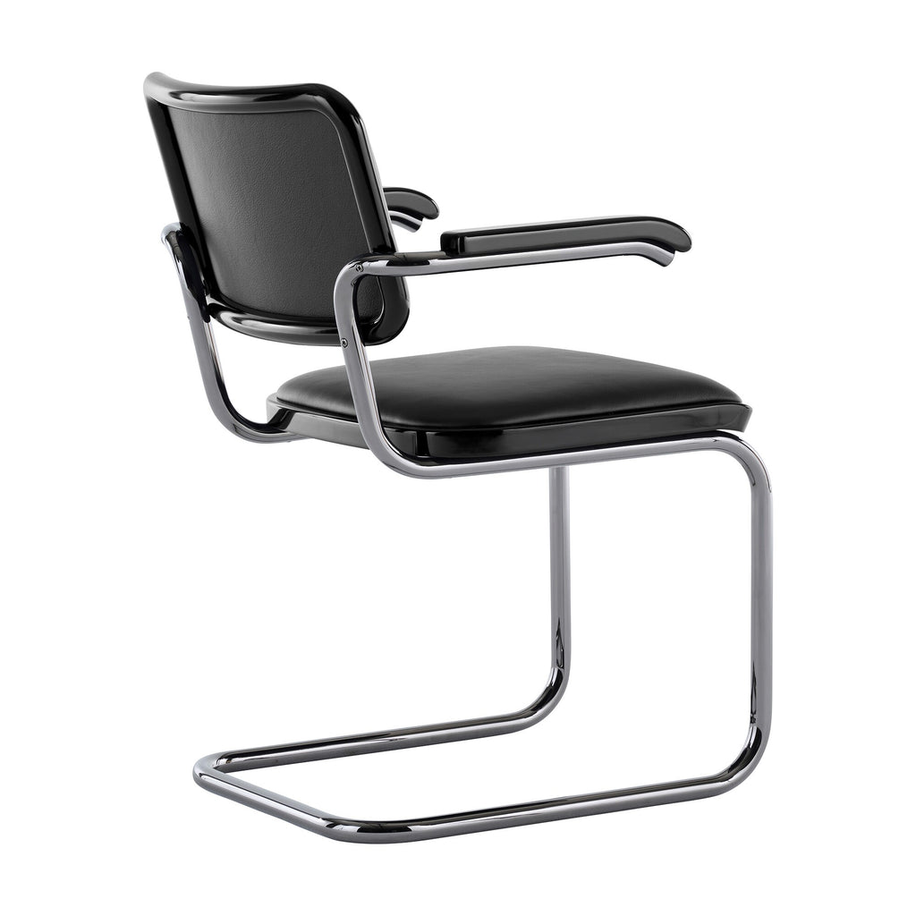 Thonet JS. THONET a personal Interpretation by Jil Sander S 64 P Serious Freischwinger Armlehnstuhl