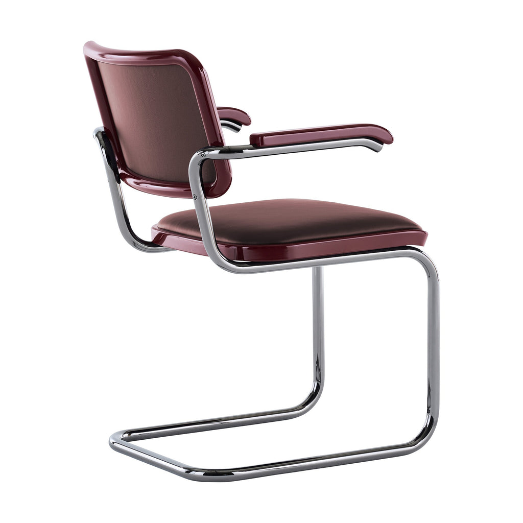 Thonet JS. THONET a personal Interpretation by Jil Sander S 64 P Serious Freischwinger Armlehnstuhl