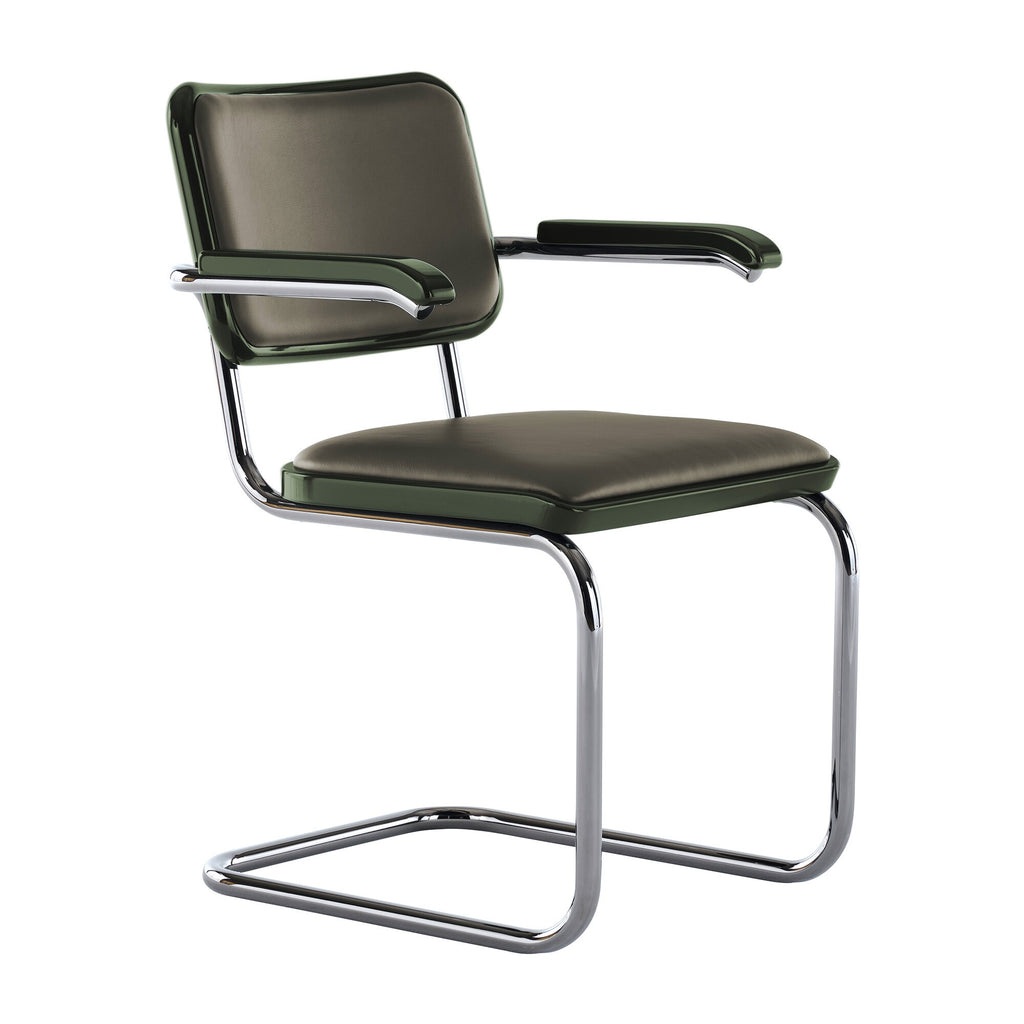 Thonet JS. THONET a personal Interpretation by Jil Sander S 64 P Serious Freischwinger Armlehnstuhl