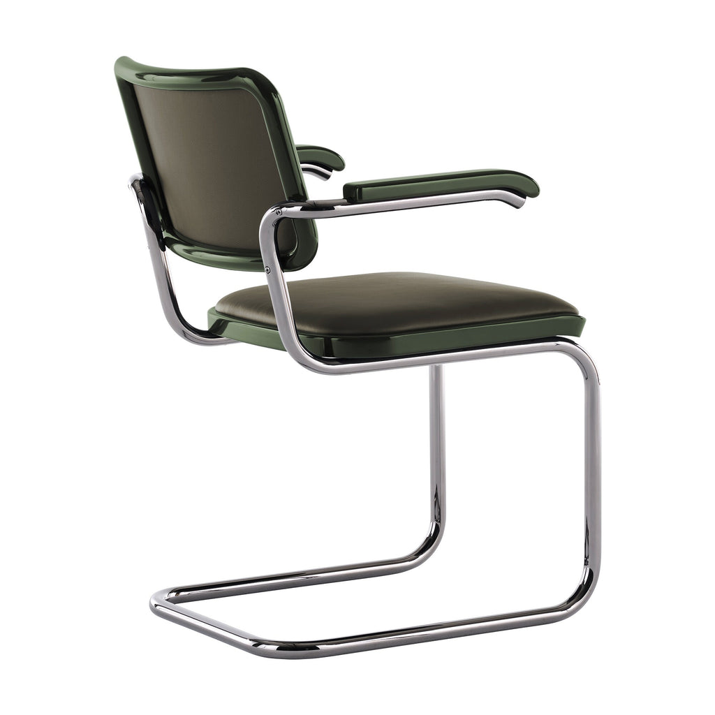 Thonet JS. THONET a personal Interpretation by Jil Sander S 64 P Serious Freischwinger Armlehnstuhl