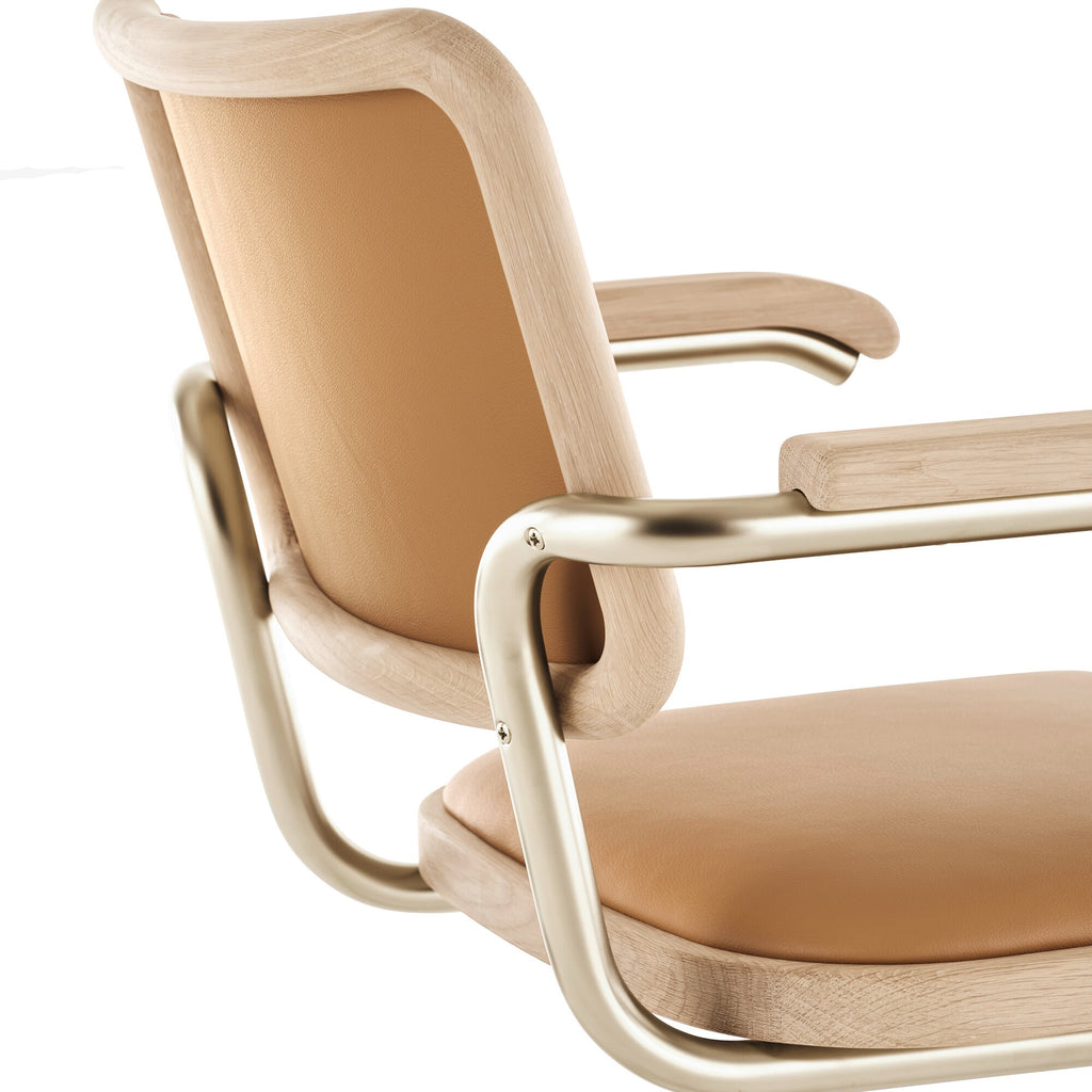 Thonet JS. THONET a personal Interpretation by Jil Sander S 64 P Nordic Freischwinger Armlehnstuhl