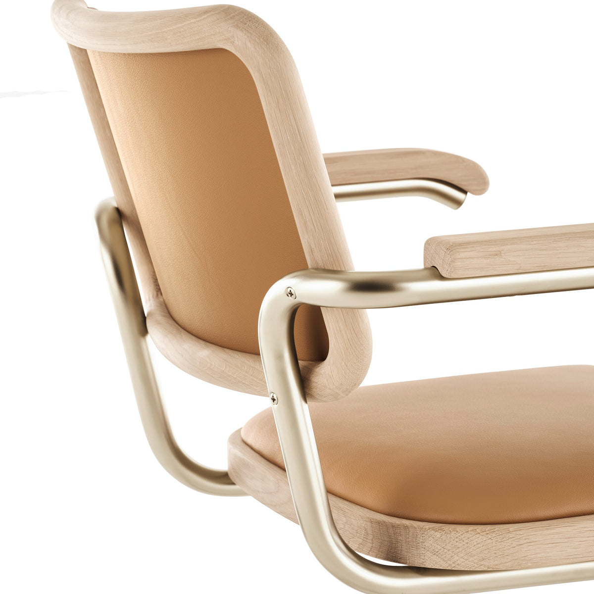 Thonet JS. THONET a personal Interpretation by Jil Sander S 64 P Nordic Freischwinger Armlehnstuhl