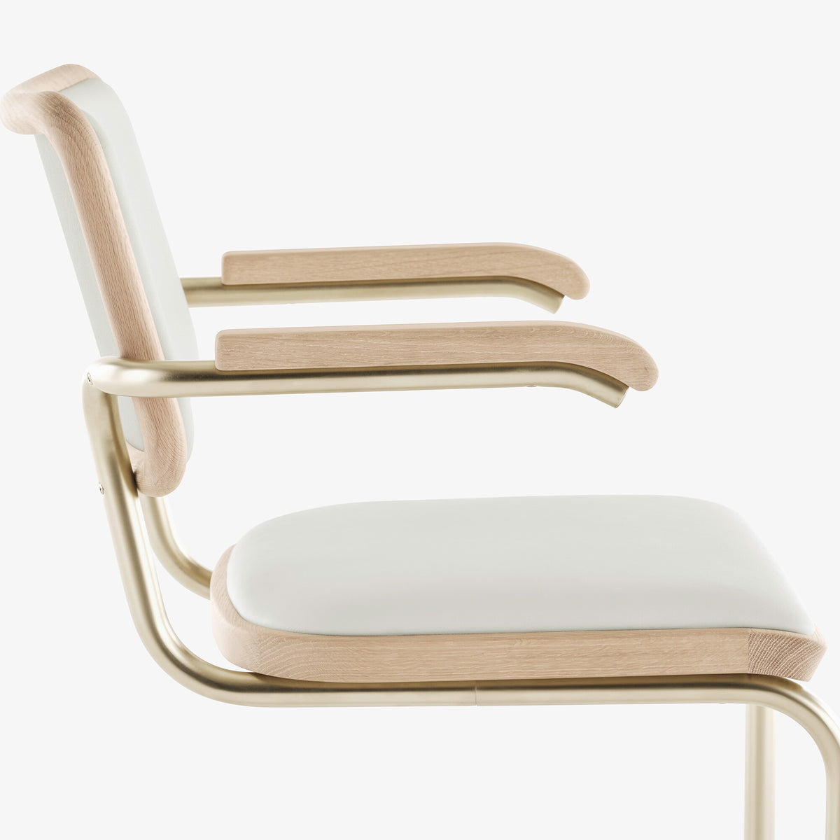 Thonet JS. THONET a personal Interpretation by Jil Sander S 64 P Nordic Freischwinger Armlehnstuhl