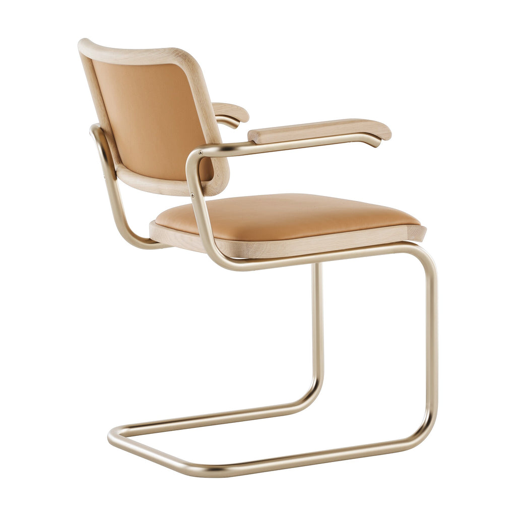 Thonet JS. THONET a personal Interpretation by Jil Sander S 64 P Nordic Freischwinger Armlehnstuhl