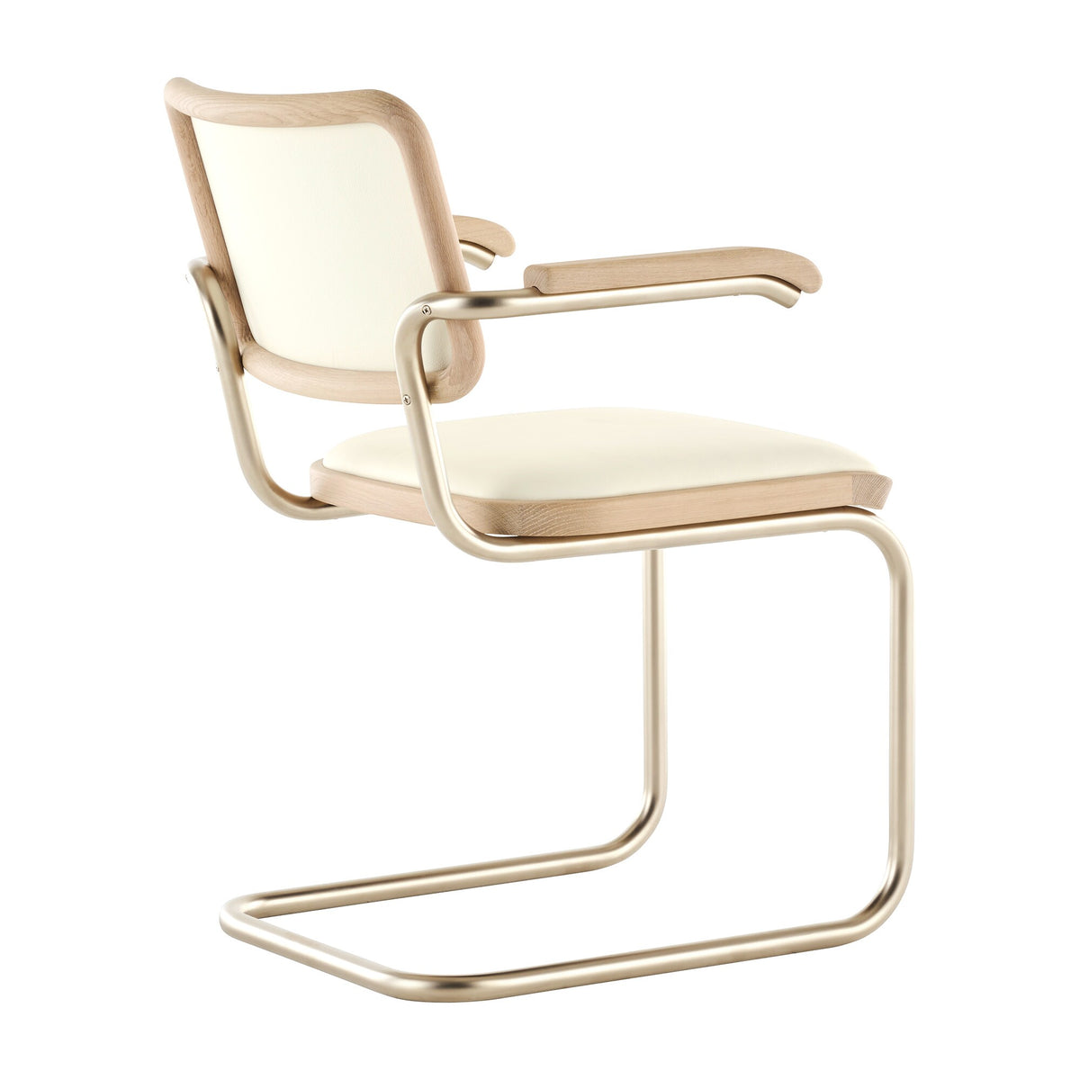 Thonet JS. THONET a personal Interpretation by Jil Sander S 64 P Nordic Freischwinger Armlehnstuhl