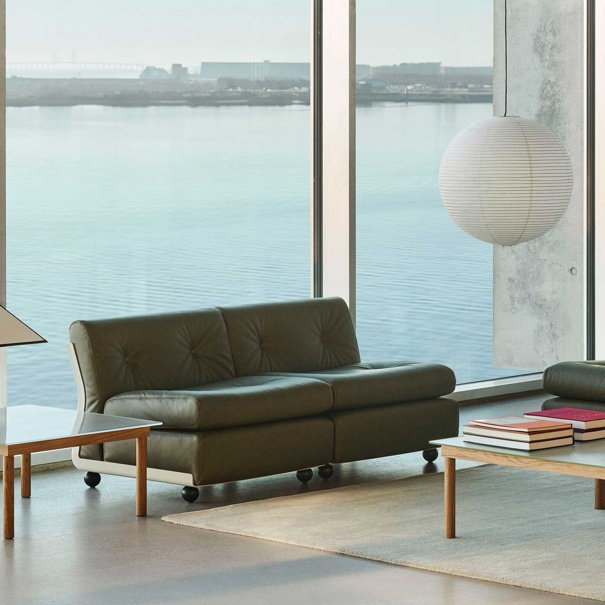 HAY Amanta 2 Sitzer Sofa Leder