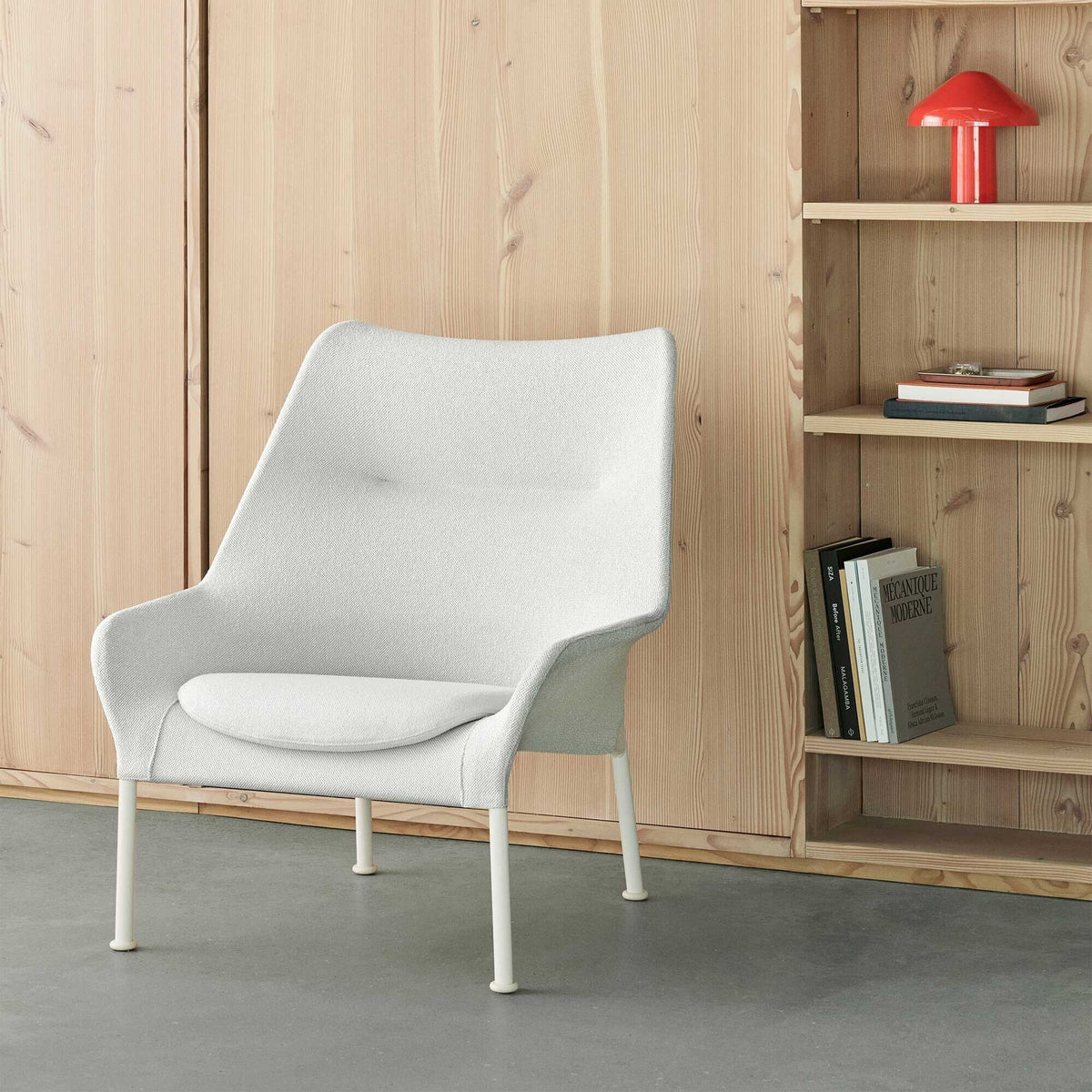 HAY O2 Loungesessel Gestell Eierschale