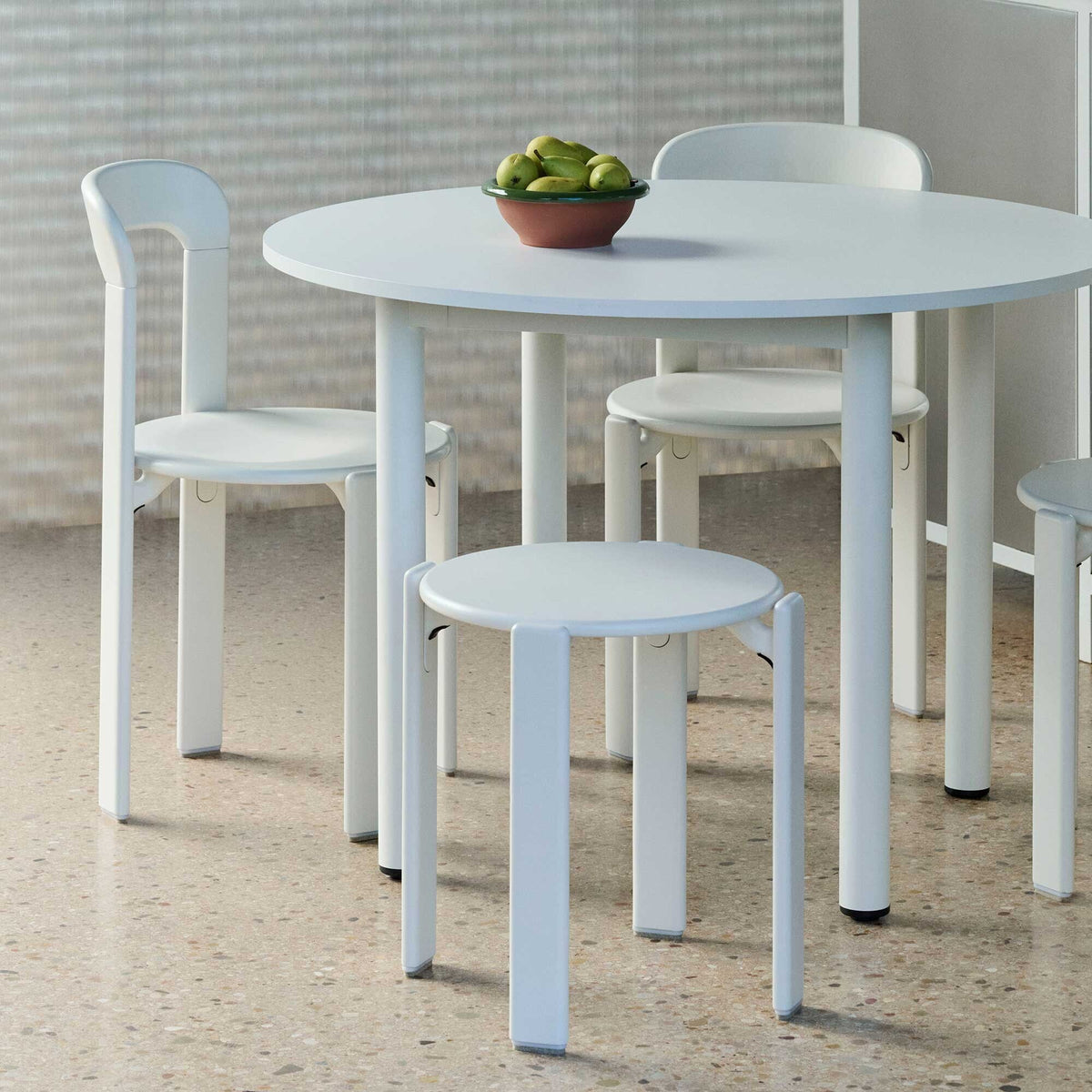 HAY Annex Esstisch Ø 110cm Gestell Aluminium