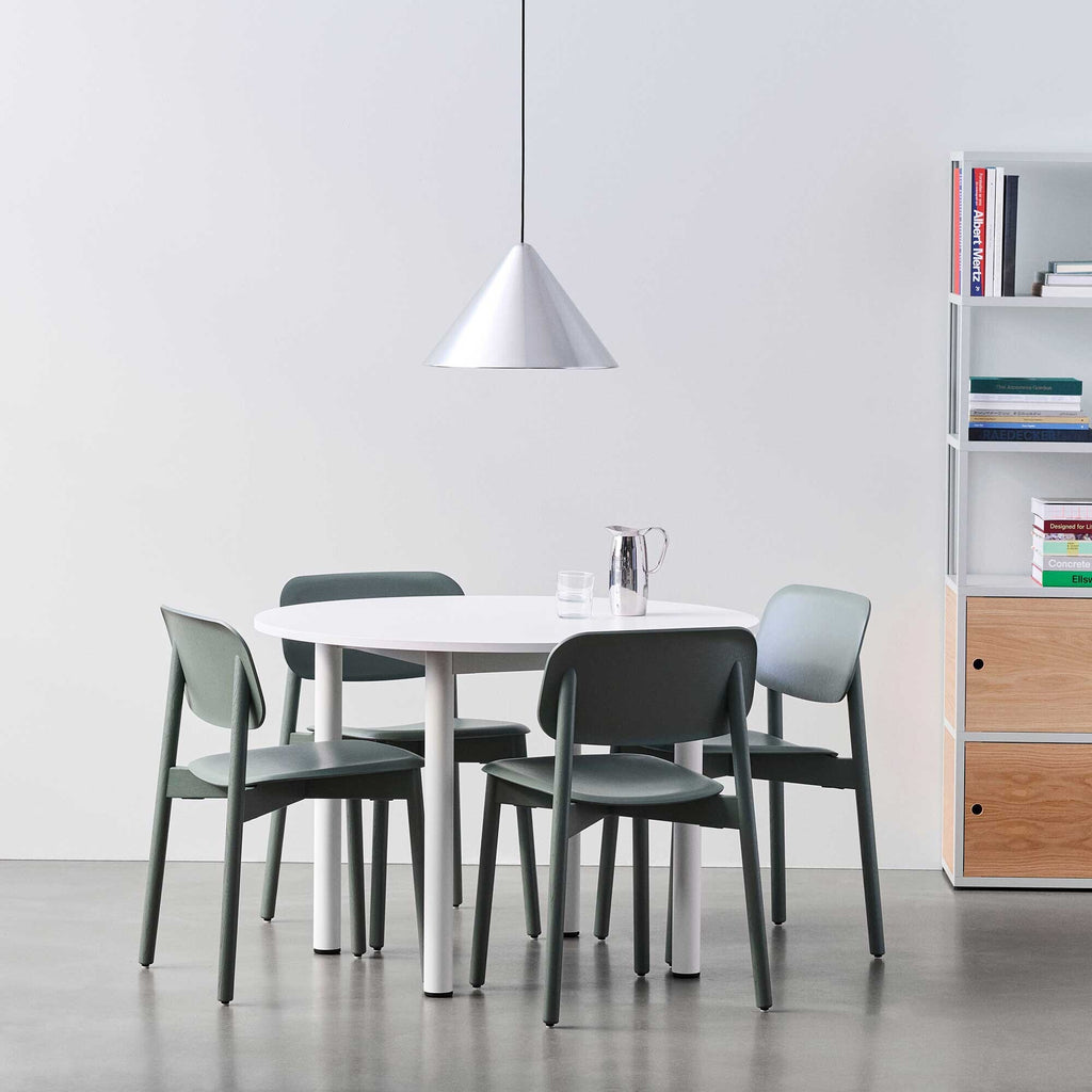 HAY Annex Esstisch Ø 120cm Gestell Aluminium