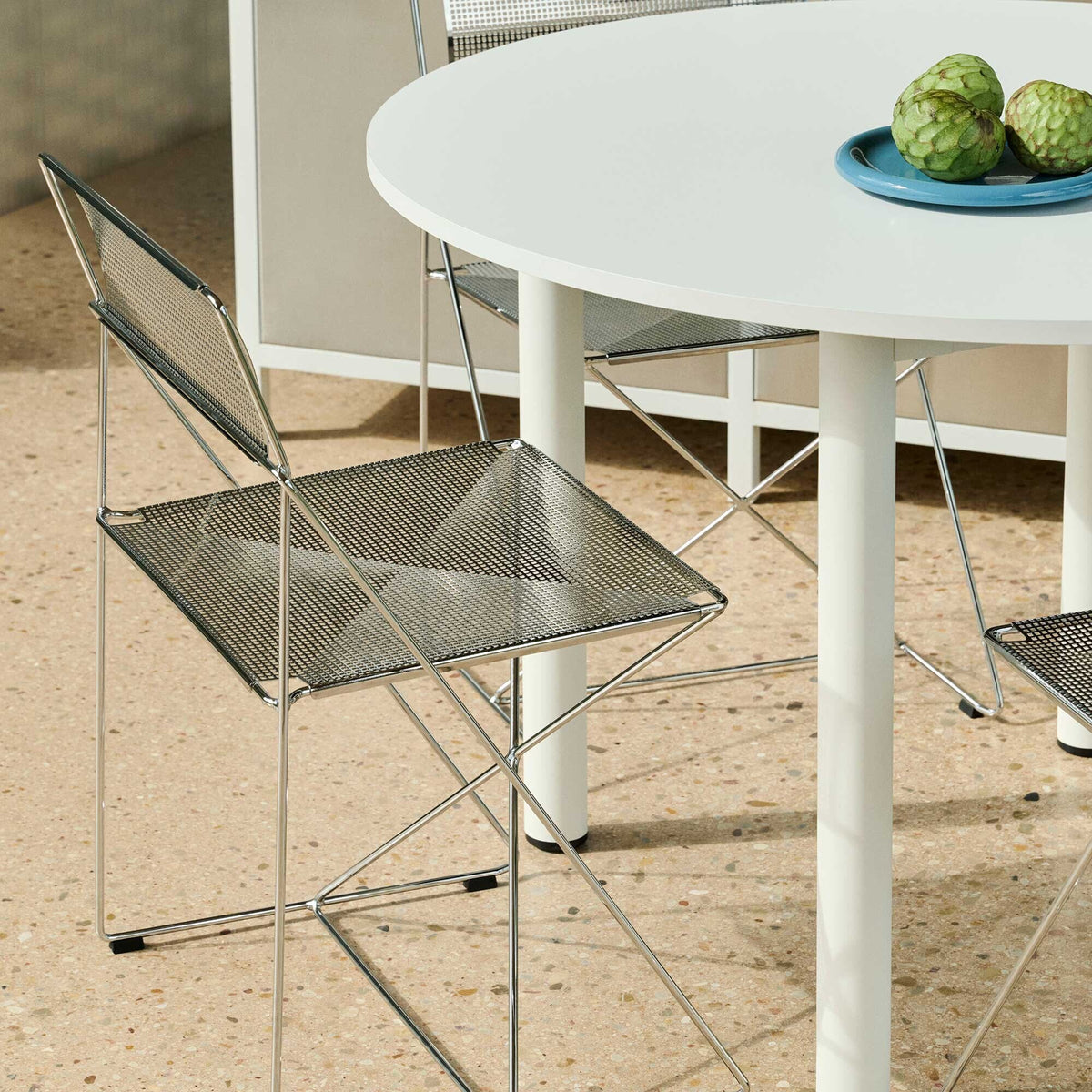 HAY Annex Esstisch Ø 120cm Gestell Aluminium