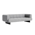 HAY Quilton Lift 3-Sitzer Sofa Gestell Eiche schwarz
