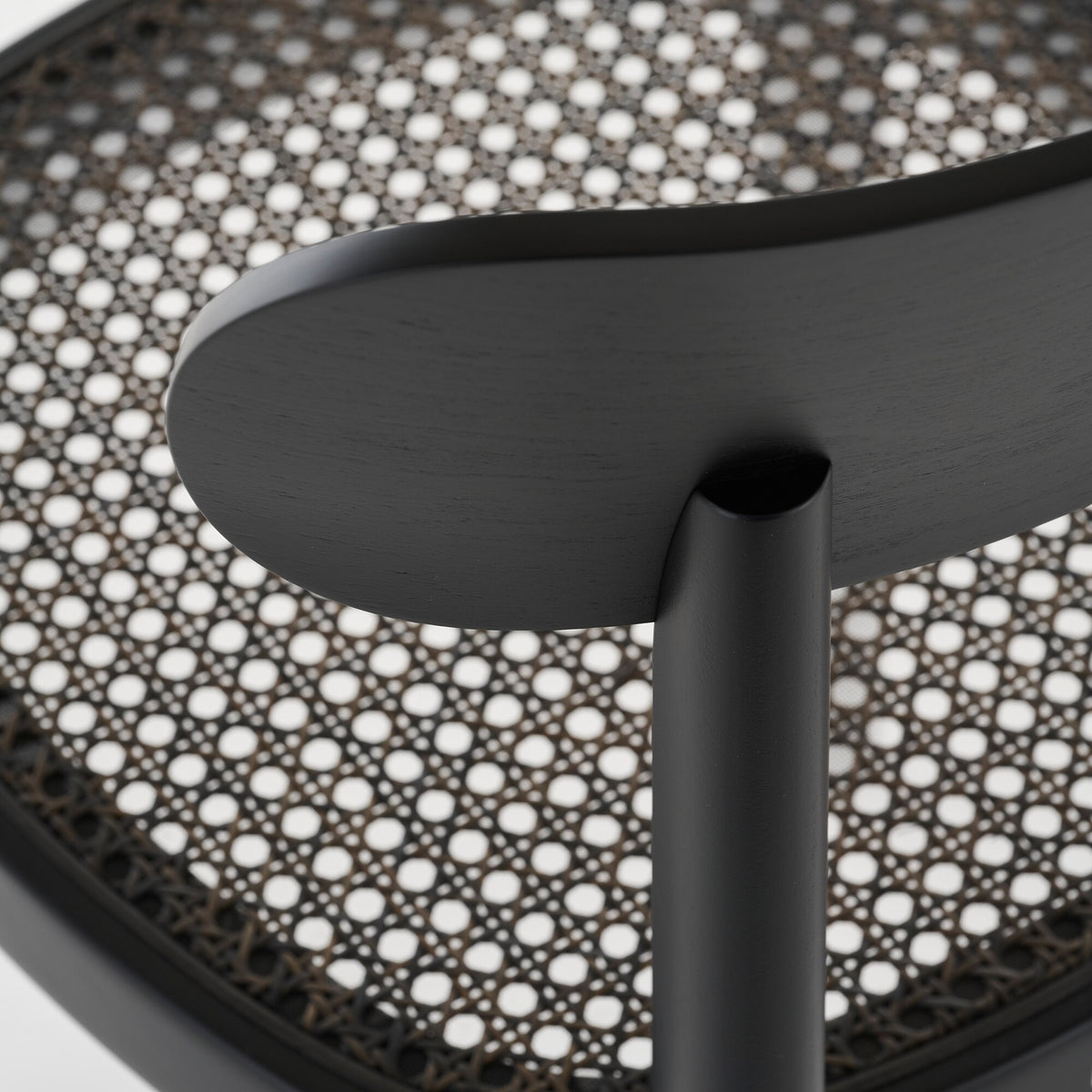 Thonet 118 Stuhl mit Rohrgeflecht Dark Melange