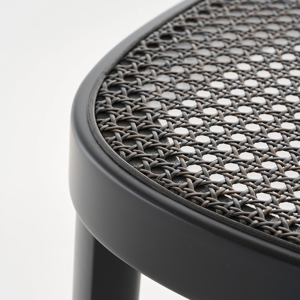 Thonet 118 Stuhl mit Rohrgeflecht Dark Melange