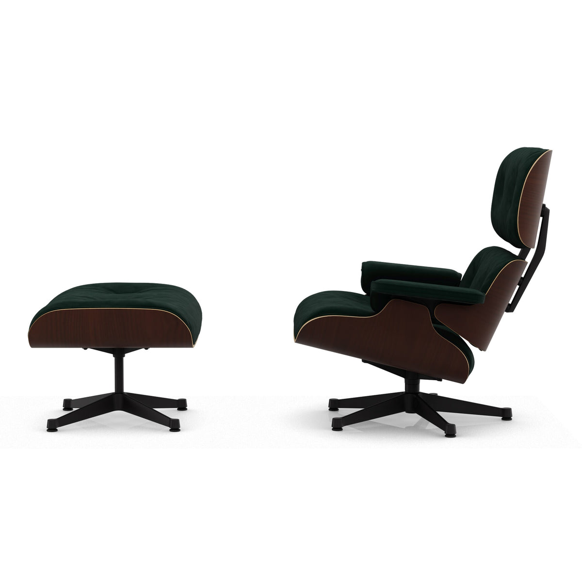 Vitra Eames Lounge Chair Sessel & Ottoman Stoff