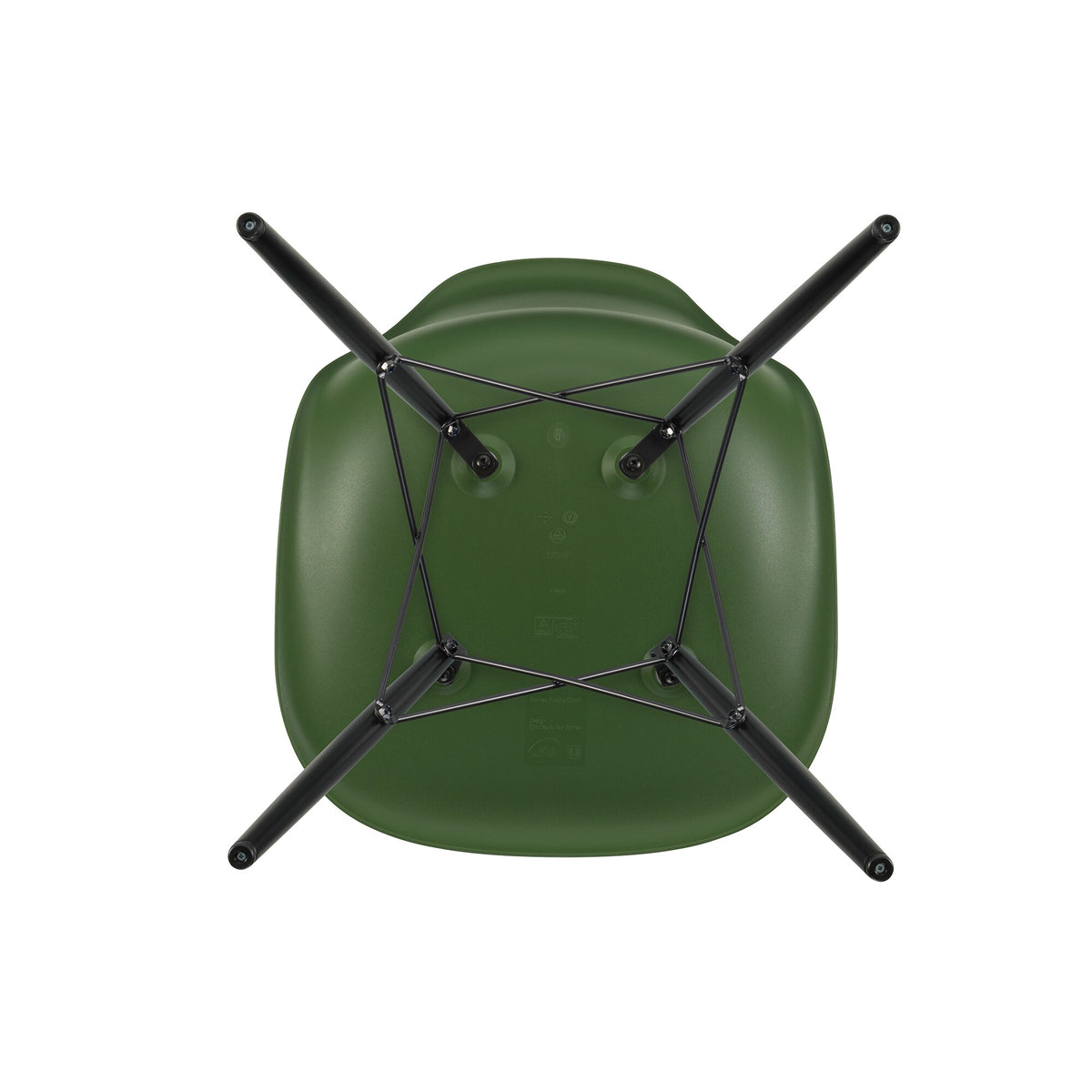 Vitra Eames Plastic Side Chair DSW RE Ahorn schwarz