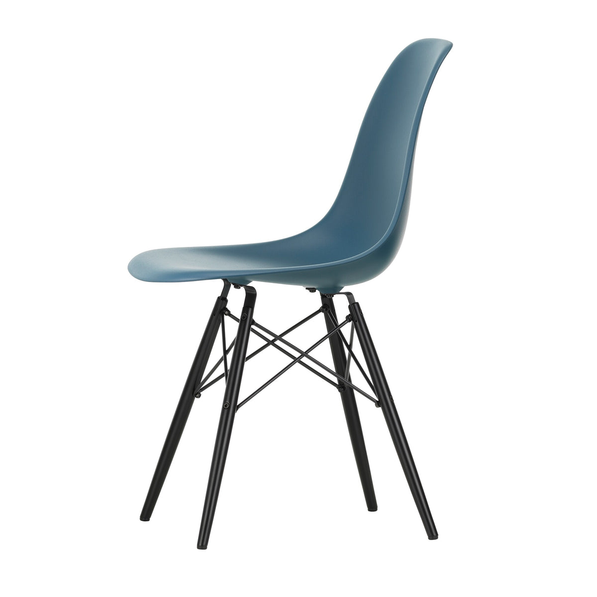 Vitra Eames Plastic Side Chair DSW RE Ahorn schwarz