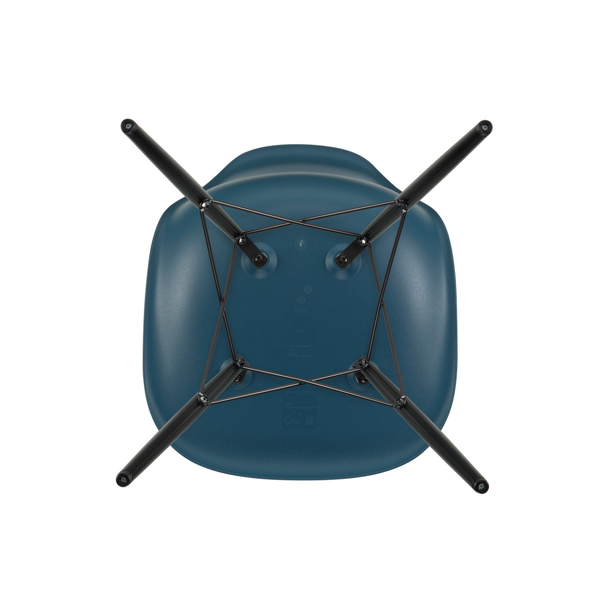 Vitra Eames Plastic Side Chair DSW RE Ahorn schwarz