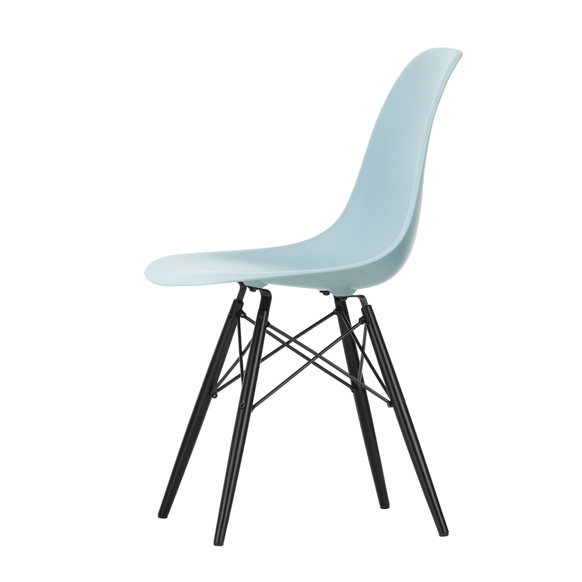 Vitra Eames Plastic Side Chair DSW RE Ahorn schwarz