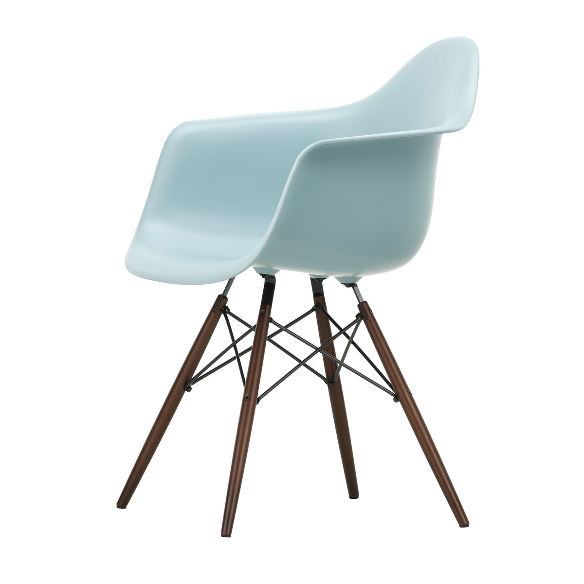 Vitra Eames Plastic Armchair DAW RE Ahorn dunkel