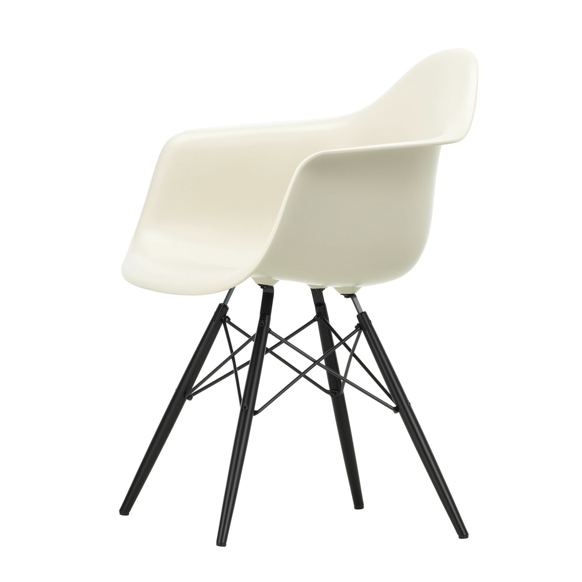 Vitra Eames Plastic Armchair DAW RE Ahorn schwarz