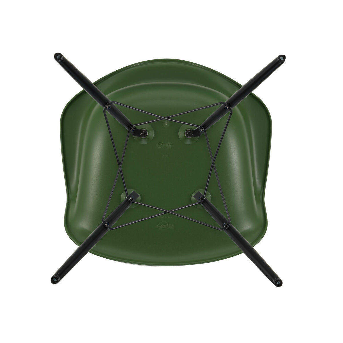 Vitra Eames Plastic Armchair DAW RE Ahorn schwarz