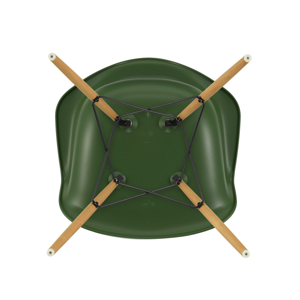 Vitra Eames Plastic Armchair DAW RE Gestell Esche