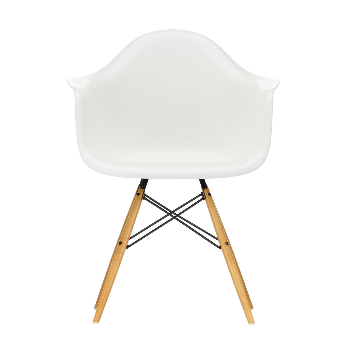 Vitra Eames Plastic Armchair DAW Ahorn gelblich
