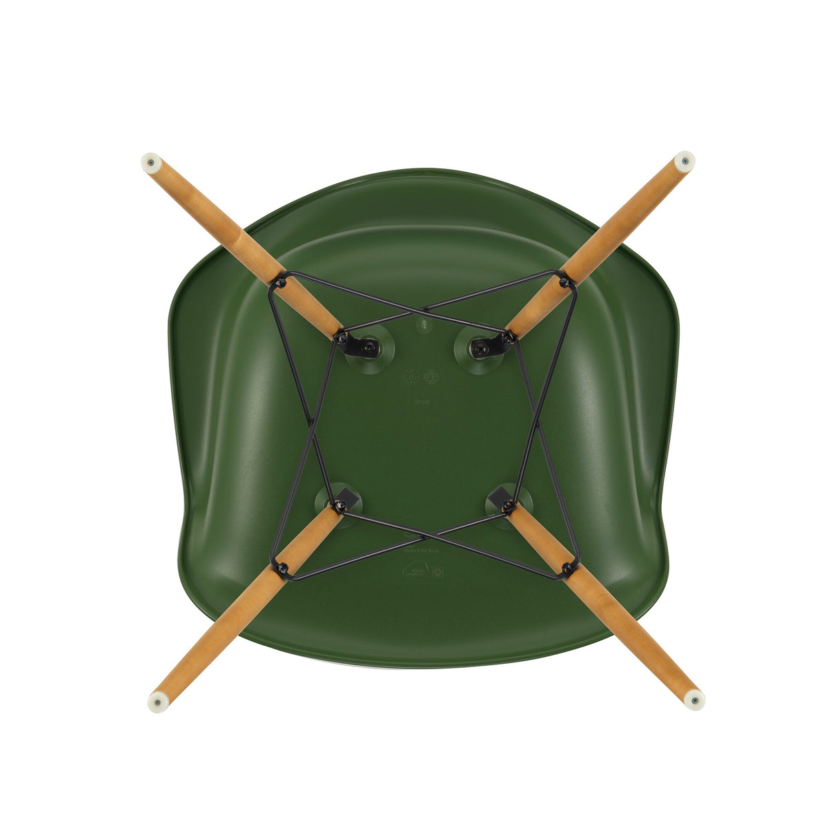 Vitra Eames Plastic Armchair DAW RE Ahorn gelblich