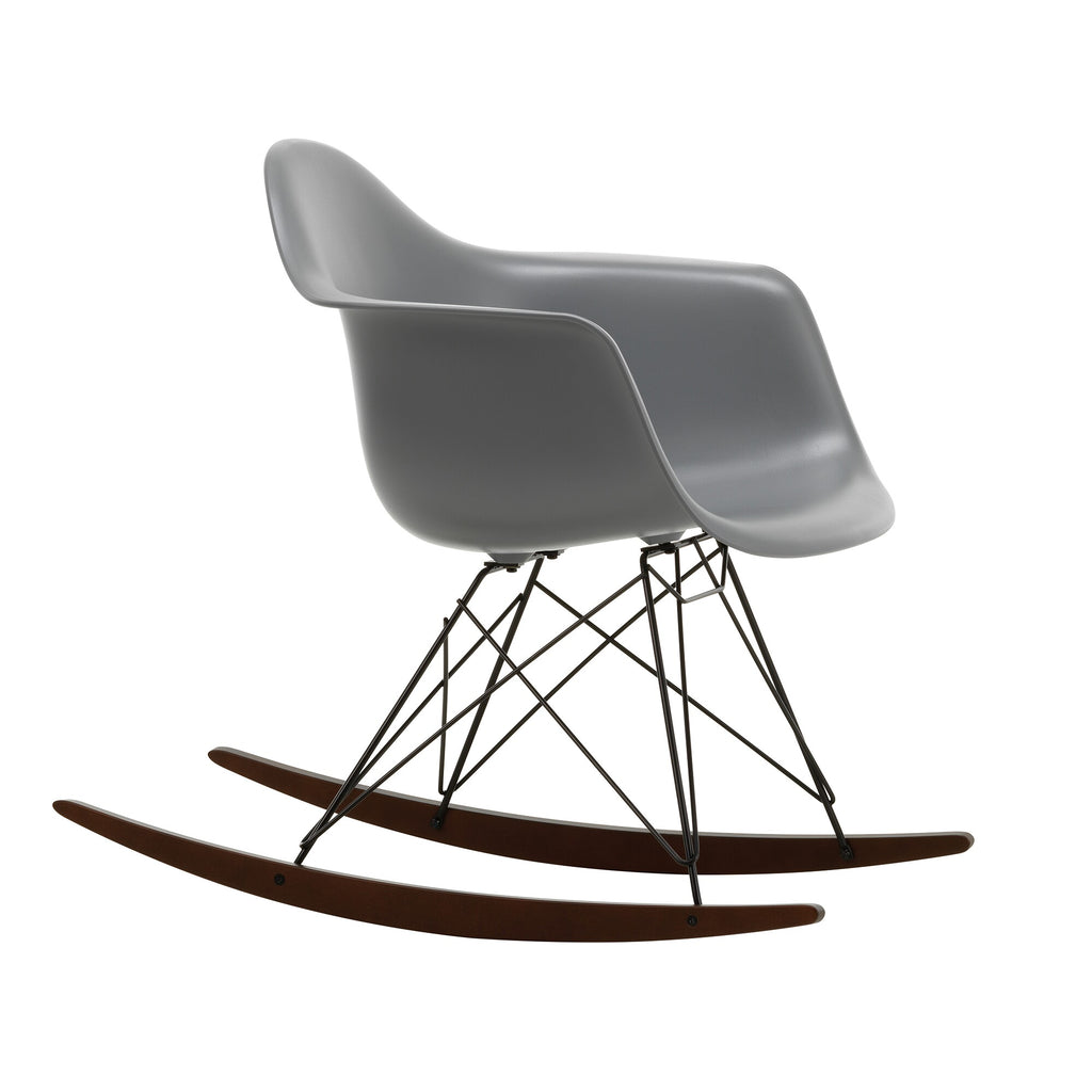 Vitra Eames Plastic Armchair RAR RE Schaukelstuhl schwarz Ahorn dunkel