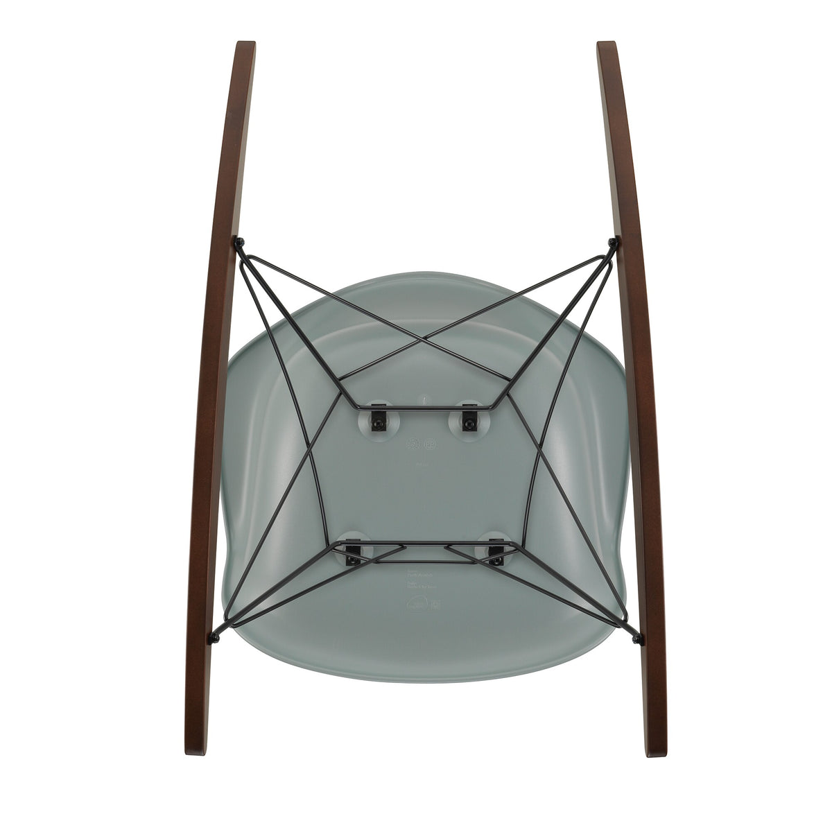 Vitra Eames Plastic Armchair RAR RE Schaukelstuhl schwarz Ahorn dunkel