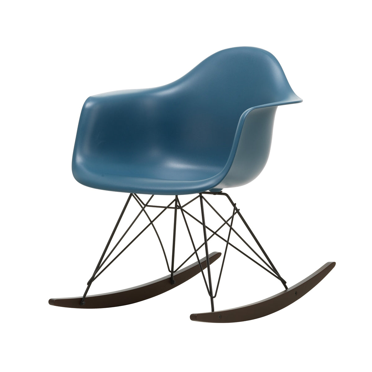 Vitra Eames Plastic Armchair RAR RE Schaukelstuhl schwarz Ahorn dunkel