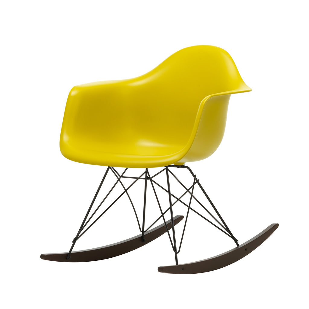 Vitra Eames Plastic Armchair RAR RE Schaukelstuhl schwarz Ahorn dunkel