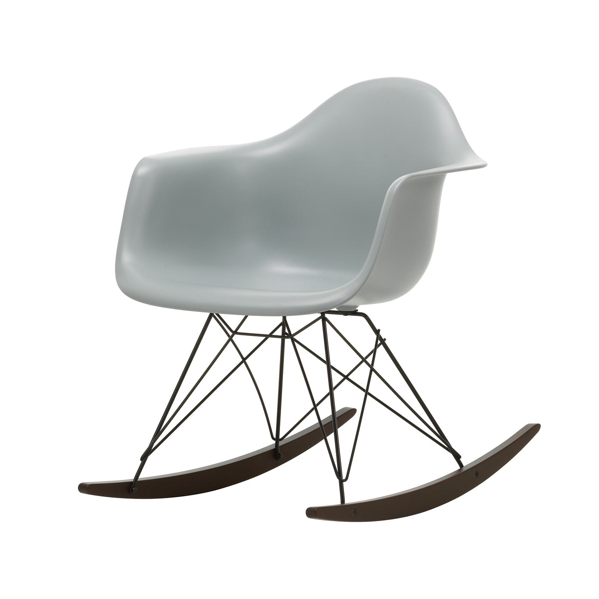 Vitra Eames Plastic Armchair RAR RE Schaukelstuhl schwarz Ahorn dunkel