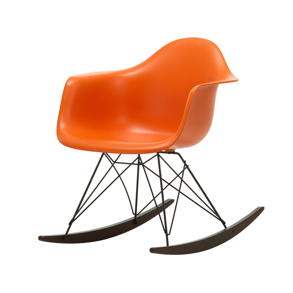 Vitra Eames Plastic Armchair RAR RE Schaukelstuhl schwarz Ahorn dunkel