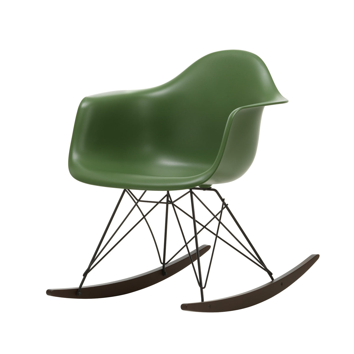 Vitra Eames Plastic Armchair RAR RE Schaukelstuhl schwarz Ahorn dunkel